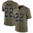 Nike Las Vegas Raiders #22 Isaiah Crowell Olive Mens Stitched NFL Limited 2017 Salute To Service Jersey