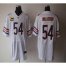 Nike Chicago Bears #54 Brian Urlacher White With C Patch Mens Stitched NFL Elite Jersey