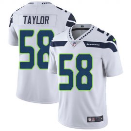 Nike Seattle Seahawks #58 Darrell Taylor White Mens Stitched NFL Vapor Untouchable Limited Jersey