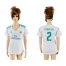 Womens Real Madrid #2 Carvajal Home Soccer Club Jersey