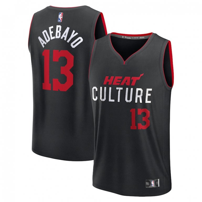 Bam Adebayo Miami Heat Fanatics Branded Unisex 2023/24 Fast Break Jersey – Black – City Edition Bam Adebayo Miami Heat Fanatics Branded Unisex 2023/24 Fast Break Jersey – Black – City Edition