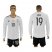 Germany #19 Gotze White Home Long Sleeves Soccer Country Jersey