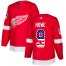 Adidas Detroit Red Wings #9 Gordie Howe Red Home Authentic USA Flag Stitched NHL Jersey