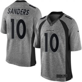 Nike Denver Broncos #10 Emmanuel Sanders Gray Mens Stitched NFL Limited Gridiron Gray Jersey