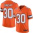Nike Denver Broncos #30 Phillip Lindsay Orange Mens Stitched NFL Limited Rush Jersey