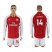Arsenal #14 Henry Red Home Long Sleeves Soccer Club Jersey