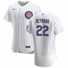 Chicago Cubs #22 Jason Heyward Mens Nike White Home 2020 Authentic Player Jersey