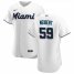 Miami Marlins #59 Nick Neidert Mens Nike White Home 2020 Authentic Player MLB Jersey