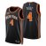 New York New York Knicks #4 Derrick Rose Mens Nike Black 2021/22 Swingman NBA Jersey – City Edition Mens