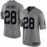 Nike Las Vegas Raiders #28 Josh Jacobs Gray Mens Stitched NFL Limited Gridiron Gray Jersey