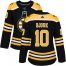 Adidas Boston Bruins #10 Anders Bjork Black Home Authentic Womens Stitched NHL Jersey