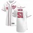 Washington Nationals #51 Wander Suero Mens Nike White Home 2020 Authentic Player MLB Jersey