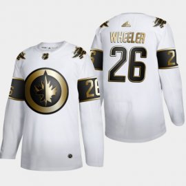 Winnipeg Jets #26 Blake Wheeler Mens Adidas White Golden Edition Limited Stitched NHL Jersey