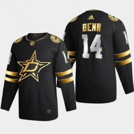 Dallas Stars #14 Jamie Benn Mens Adidas Black Golden Edition Limited Stitched NHL Jersey