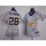 Nike Minnesota Vikings #28 Adrian Peterson Zebra Womens Stitched NFL Elite Jersey