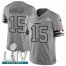 Kansas City Chiefs #15 Patrick Mahomes Mens Nike Gray Super Bowl LIV 2020 Gridiron II Vapor Untouchable Limited NFL Jersey