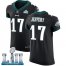Nike Philadelphia Eagles #17 Alshon Jeffery Black Alternate Super Bowl LII Mens Stitched NFL Vapor Untouchable Elite Jersey