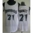 Minnesota Timberwolves 21 Kevin Garnett White Hardwood Classics Revolution 30 NBA Jerseys Cheap