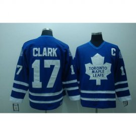Toronto Maple Leafs #17 Wendel Clark Stitched Blue CCM Throwback NHL Jersey