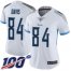 Nike Tennessee Titans #84 Corey Davis White Womens Stitched NFL 100th Season Vapor Limited Jersey