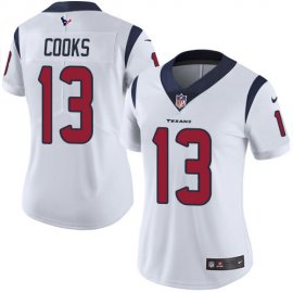 Nike Houston Texans #13 Brandin Cooks White Womens Stitched NFL Vapor Untouchable Limited Jersey