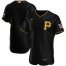 Pittsburgh Pirates Mens Nike Black Alternate 2020 Authentic Logo Team MLB Jersey