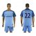 Manchester City #22 Clichy Home Soccer Club Jersey