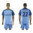 Manchester City #22 Clichy Home Soccer Club Jersey