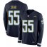 Nike Los Angeles Chargers #55 Junior Seau Navy Blue Team Color Mens Stitched NFL Limited Therma Long Sleeve Jersey
