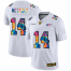 Seattle Seahawks #14 DK Metcalf Mens White Nike Multi-Color 2020 NFL Crucial Catch Limited NFL Jersey