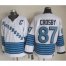 Pittsburgh Penguins #87 Sidney Crosby White/Light Blue CCM Throwback Stitched NHL Jersey