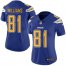 Nike Los Angeles Chargers #81 Mike Williams Electric Blue Womens Stitched NFL Limited Rush Jersey