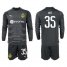 Dortmund #35 Hitz Black Goalkeeper Long Sleeves Soccer Club Jersey
