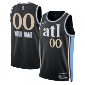 Atlanta Hawks Nike Unisex 2023/24 Custom Swingman Jersey – Black – City Edition