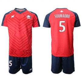 Lille #5 Soumaoro Home Soccer Club Jersey