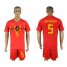 Belgium #5 VERTONGHEN Home 2018 FIFA World Cup Soccer Jersey
