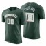 Milwaukee Bucks Custom Green Mens Nike 2021-22 NBA 75th Anniversary Diamond T-Shirt