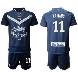 Bordeaux #11 Kamano Home Soccer Club Jersey