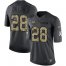 Nike Green Bay Packers #28 AJ Dillon Black Youth Stitched NFL Limited 2016 Salute to Service Jersey