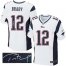 Nike New England Patriots #12 Tom Brady White Mens Stitched NFL Elite Autographed Jersey