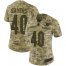 Nike Chicago Bears #40 Gale Sayers Camo Womens Stitched NFL Limited 2018 Salute to Service Jersey