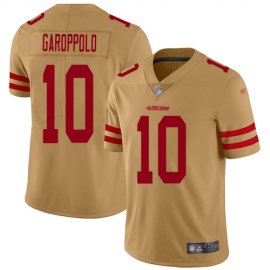 Nike San Francisco 49ers #10 Jimmy Garoppolo Gold Youth Stitched NFL Limited Inverted Legend Jersey