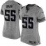 Nike Minnesota Vikings #55 Anthony Barr Gray Womens Stitched NFL Limited Gridiron Gray Jersey