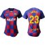Womens Barcelona #23 Umtiti Home Soccer Club Jersey