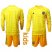 Russia Blank Yellow Goalkeeper Long Sleeves Kid Soccer Country Jersey