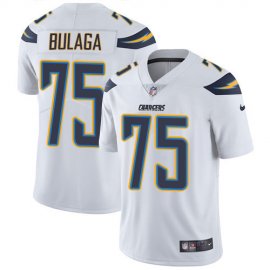 Nike Los Angeles Chargers #75 Bryan Bulaga White Mens Stitched NFL Vapor Untouchable Limited Jersey