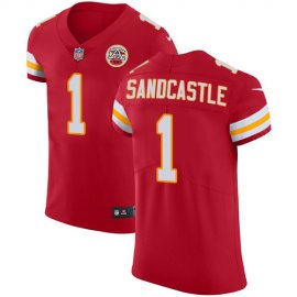 Nike Kansas City Chiefs #1 Leon Sandcastle Red Team Color Mens Stitched NFL Vapor Untouchable Elite Jersey
