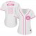 Houston Astros #16 Brian McCann White/Pink Fashion Womens Stitched MLB Jersey