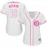 Houston Astros #16 Brian McCann White/Pink Fashion Womens Stitched MLB Jersey