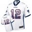 Nike New England Patriots #12 Tom Brady White Mens Stitched NFL Elite Drift Fashion Jersey